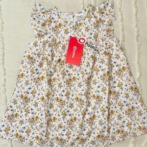 Pat Pat Floral Baby Dress with Ruffle Sleeves